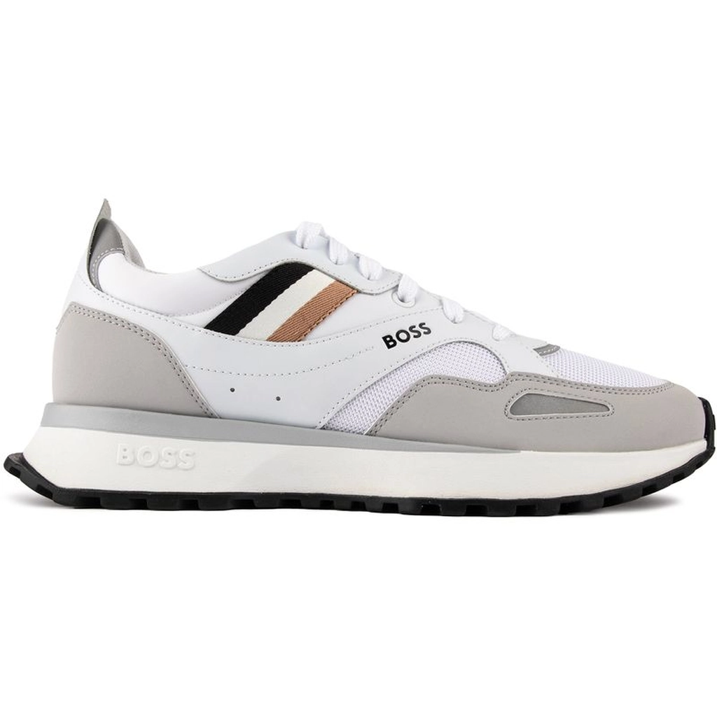 Hugo Boss Mens Jonah Run Trainers - White Rubber - Size UK 9